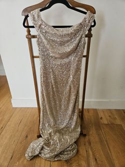 Adriana Papell, Beaded evening gown.
