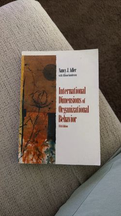 International dimensions of organizational behavior by Nancy J Adler