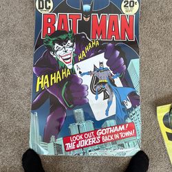 Laminated Superhero Posters