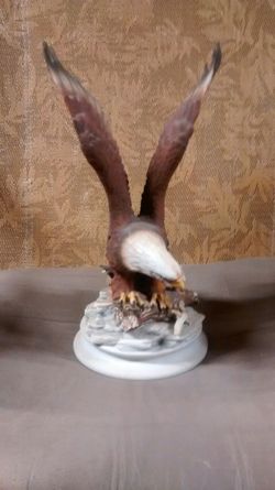 Hand-Painted porcelain eagle.