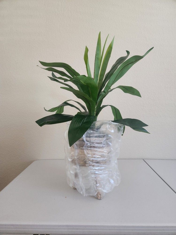 Fake Plant In Tripod Holder