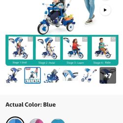 The Little Tike trike has four different modes to grow with the child.
