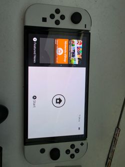 Nintendo Switch OLED White 64GB + Mario Game + Dock 🎮