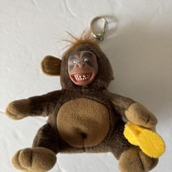 Vintage Just For Laughs Laughing Gorilla Plush Keychain 4” Not Working