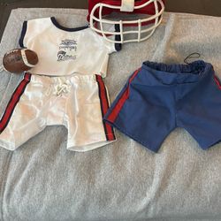 Build a bear patriot outfit with helmet in football