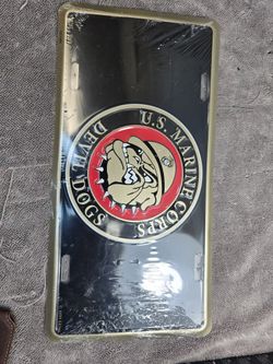 US MARINES CORPS LICENSE PLATES 
