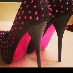 Pink Spike Heels. Sz:8.5