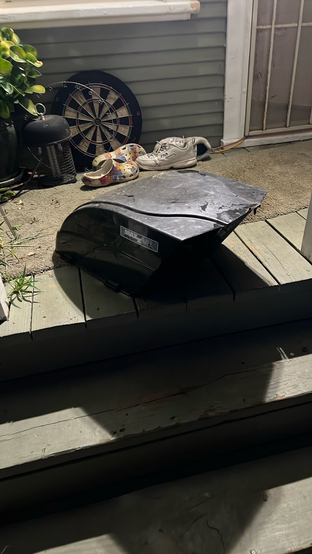 Max air vent cover for RV.