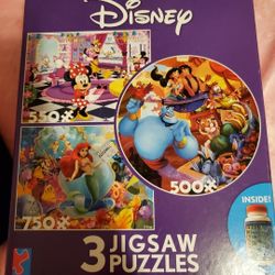Disney Puzzles  3 Puzzles