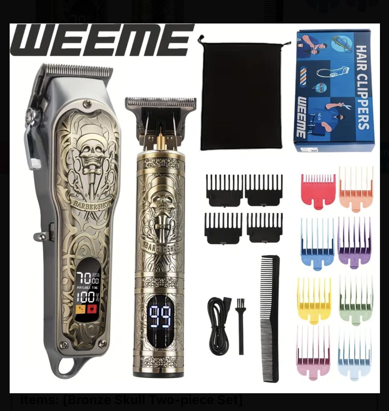 T9 hair clipper Professional barber Hair cutting Electric trimmer led display strong Power Dragon buddha hair Clippers