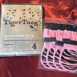 DOK TigerToes Premium Non-Slip Dog Socks for Hardwood Floors - Extra-Thick Grip That Works Even When Twisted - Prevents Licking, Slipping, and Great f