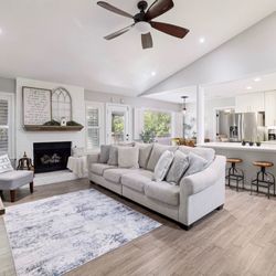 Ashley furniture couch with pillows