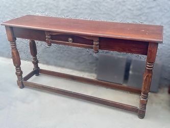 Wood console table entryway table