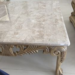 Coffee table with end table