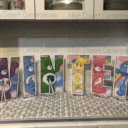 Carebears Letters And Numbers