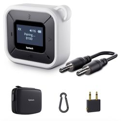 Syntech Airpidhe Diuetootn Iransmitter Receiver lor Airpods or Headphones, LED Display Dual Pairs Low Latency Wireless Bluetooth 5.3 Audio Adapter wit