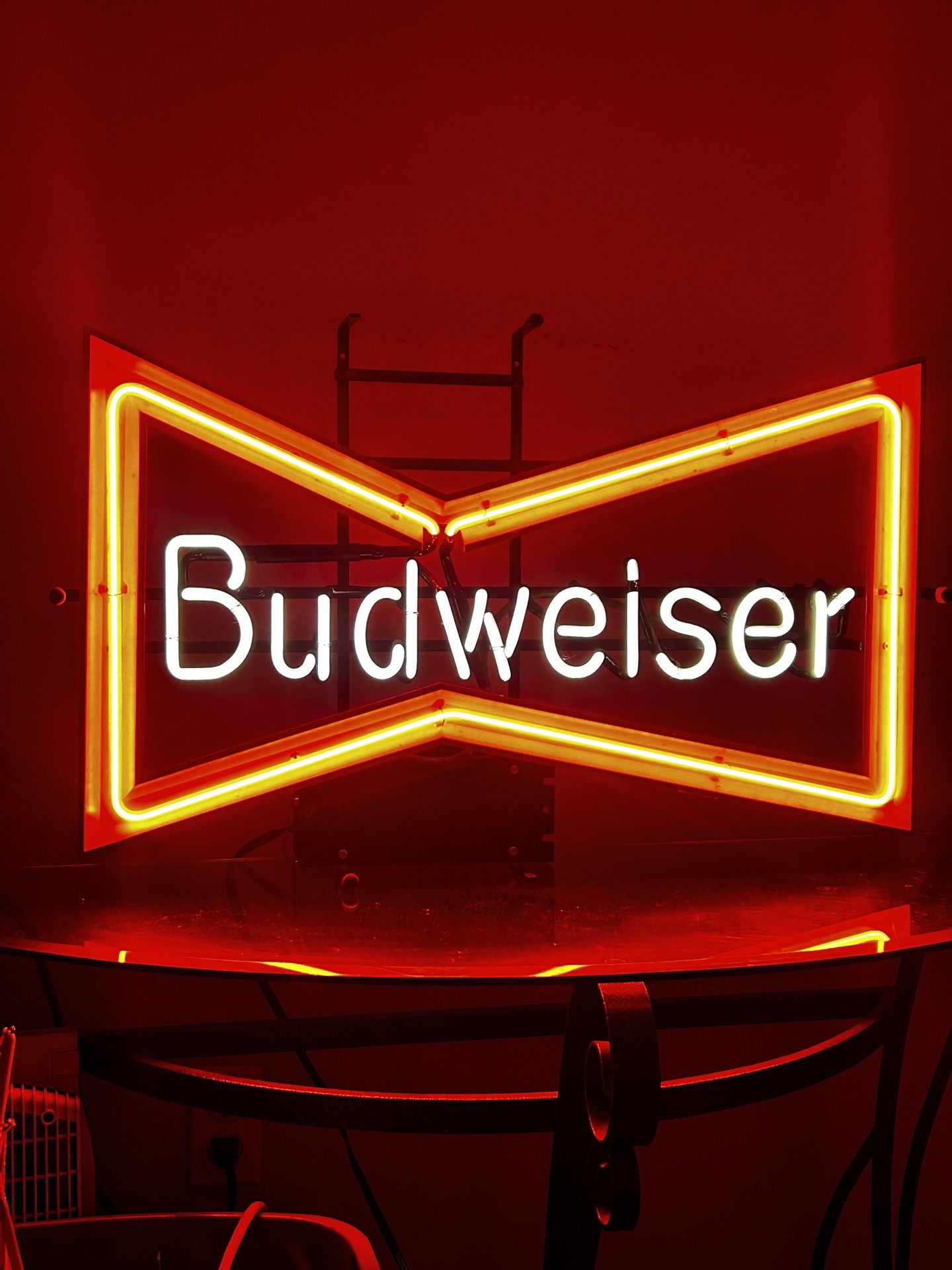 True Vintage Budweiser neon bar sign