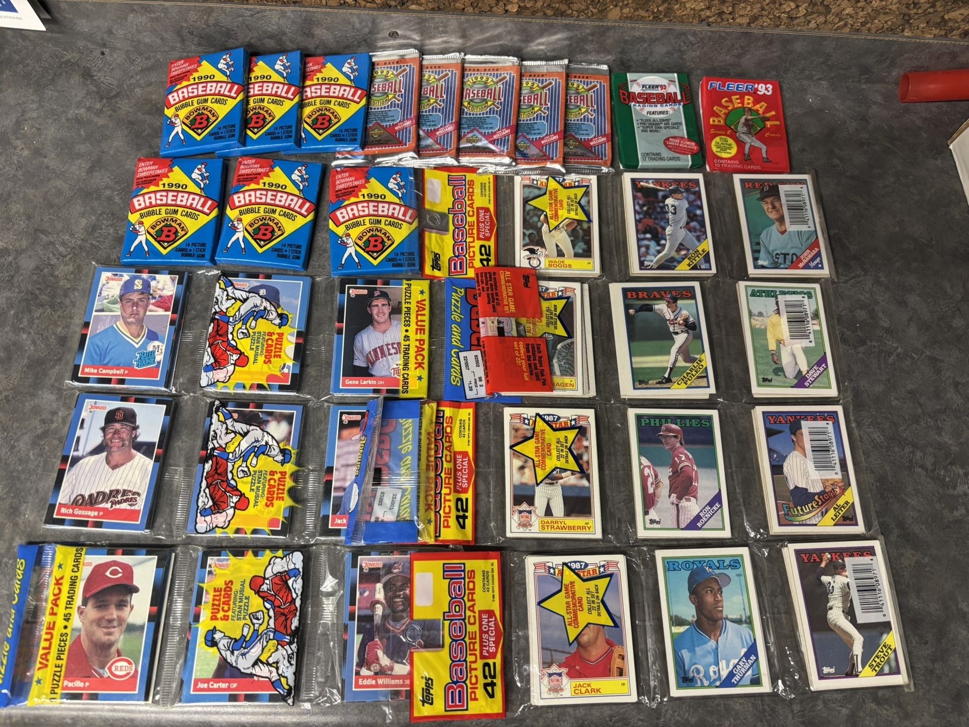  20 Baseball Card Rack Packs And Packs All Sealed And Unopened 