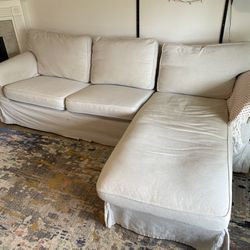 Slipcover Couch With Chase - IKEA: Ektorp