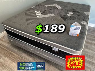 Queen Oasis Thermal Comfort Europillow Top 12inch Mattress