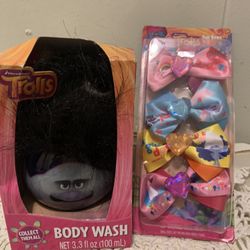 New Disney trolls body wash and Barrett set both for $6 