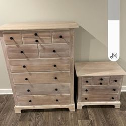 Gorgeous Wood Dresser And Night Stand
