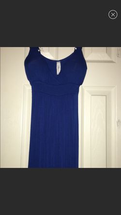 Blue “Chocolate” Floor Length Sundress