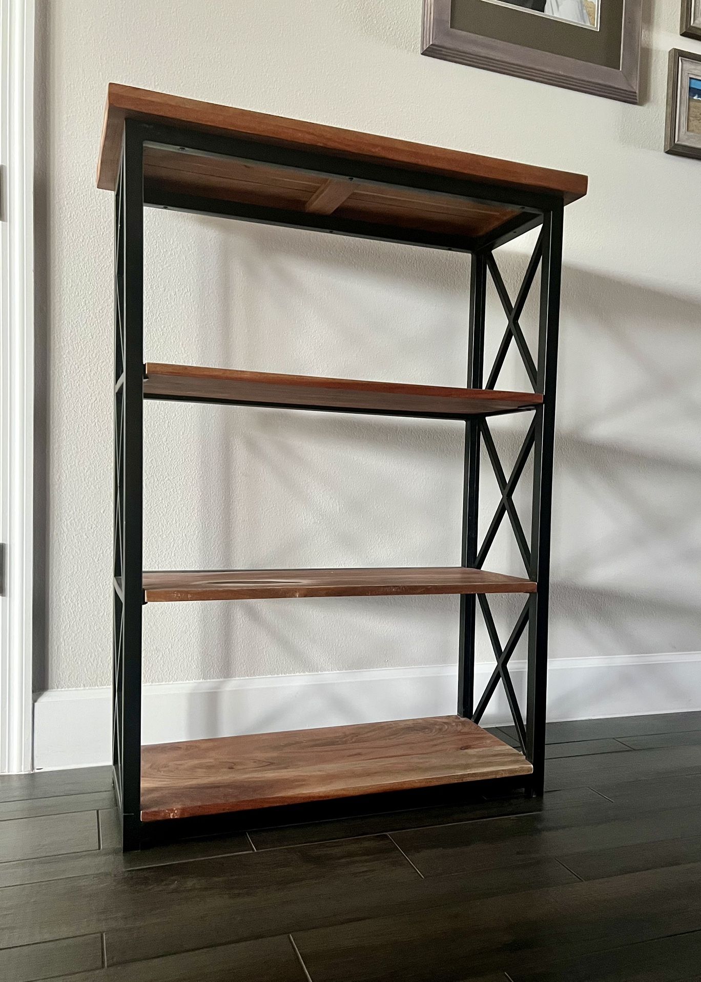 40” H 4 Tier Shelf Console Table