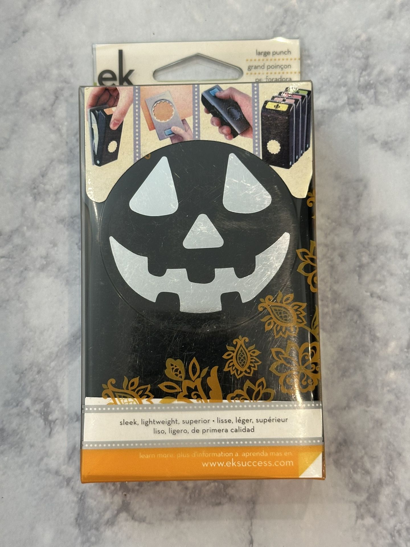 NEW IN BOX EK Success JACK-O-LANTERN Large Paper Punch 54-30022 Halloween