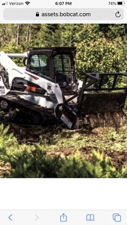 Skid steer forestry mulching/cutting.