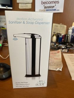 Brand New In The Box , Top Of The Line Stainless Steel Motion Activated Sanitizer / Soap Dispenser