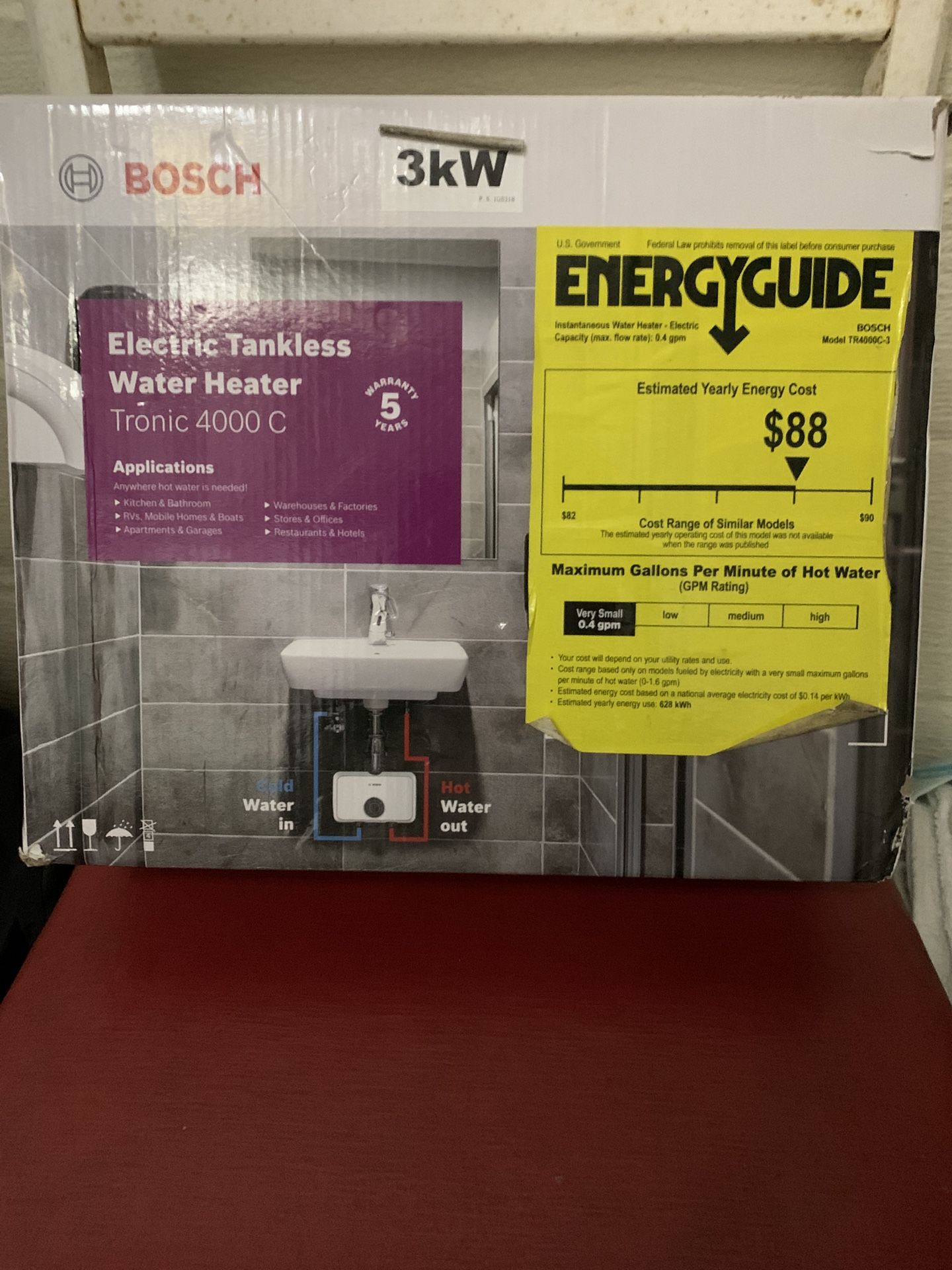 Bosch Electric Tankless Water Heater