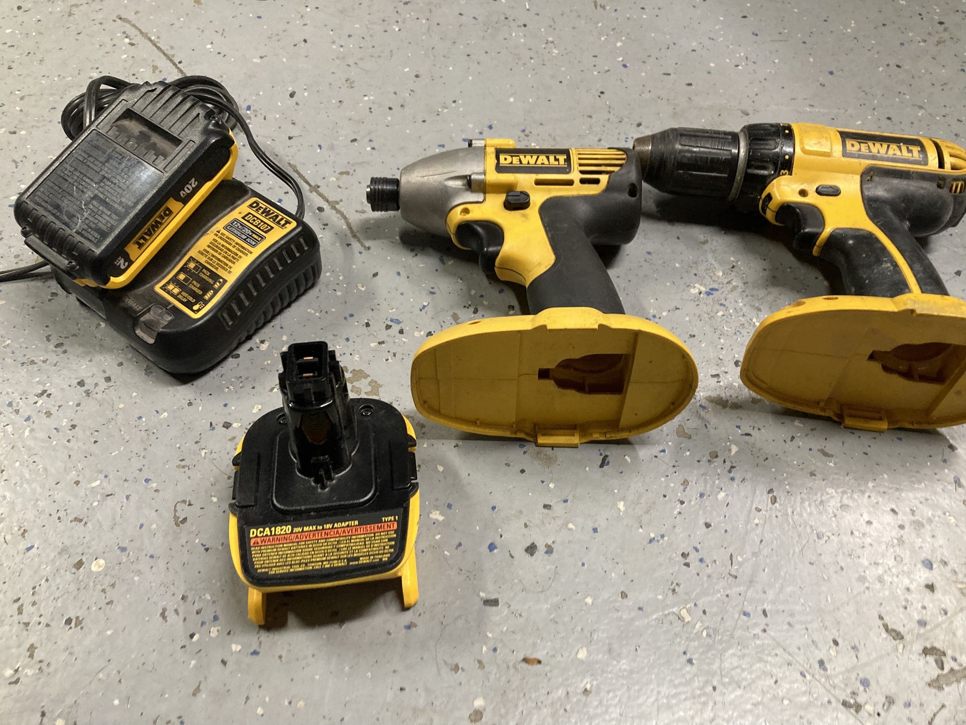 DeWalt Drills And Battery