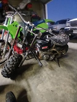 Baha, Warrior Minibike built.