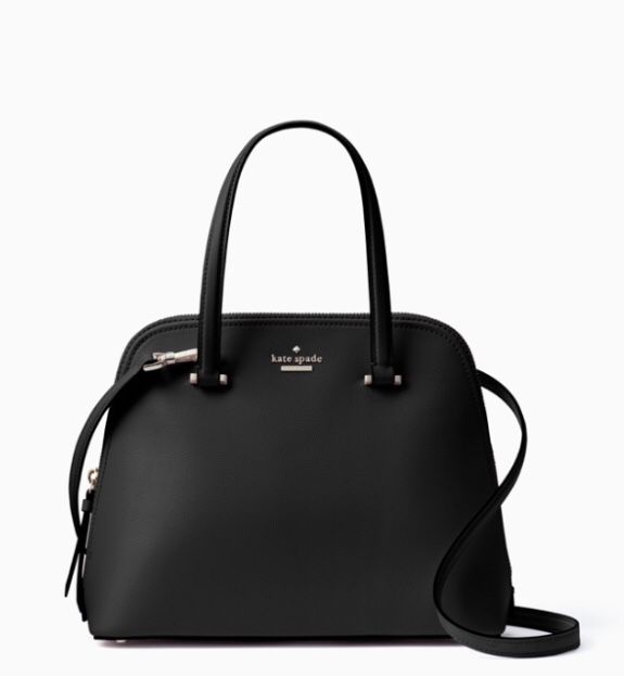 Kate Spade black leather satchel new