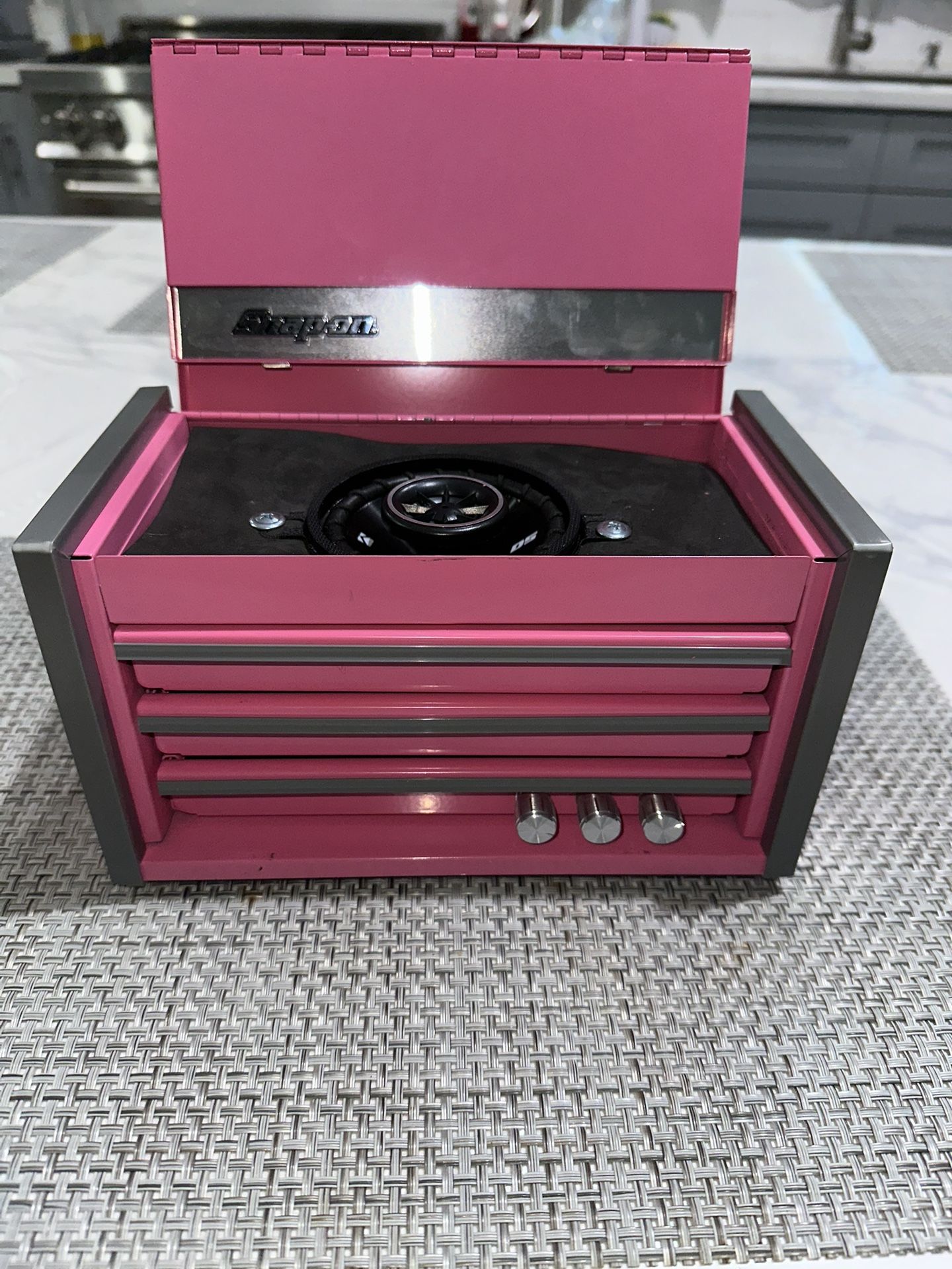 Pink Snap On Speaker Toolbox