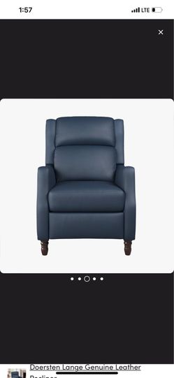 Brand new real leather accent chair