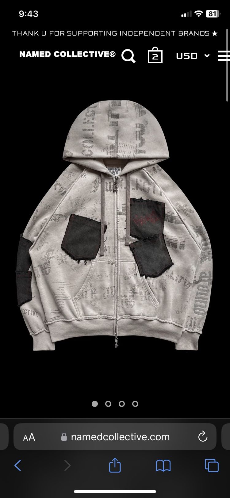 Named Collective Zip Hoodie