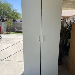 Tall Shelf Two Doors Ideal For Storage And Organization 