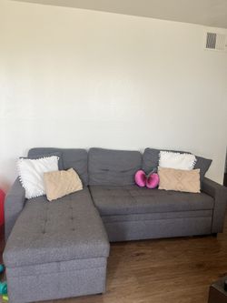 Grey Couch / Pull Out Couch
