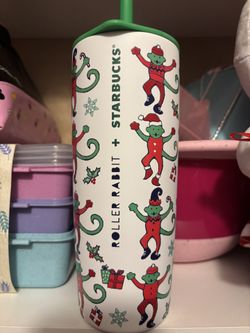 STARBUCKS X ROLLER RABBIT Stainless Steel Tumbler/Cup Holiday Christmas 2025