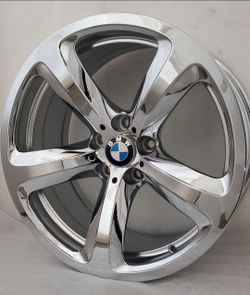 ONE 19" BMW 650 645 Chrome Wheel Rim OEM Germany