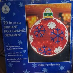 Vintage "20in Electric Light Up Christmas Ornament 