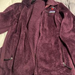 Patagonia Plum Zip Up Sweater 