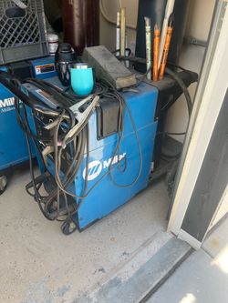 Miller Welder on Wheeled Cart