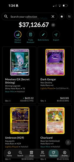 Pokemon cards 4 Binders on Collectr Value