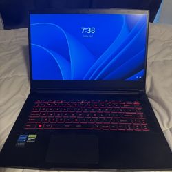 MSI Thin GF63 Gaming Laptop: Intel Core i5-12450H GeForce RTX 2050, 15.6" FHD, 144Hz, 8GB DDR4, 512GB NVMe SSD, Type-C USB 3.2 Gen 1, Cooler Boost 5, 