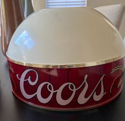 Vintage 1980 Coors Beer Billiard/Poker Hanging Light Shades