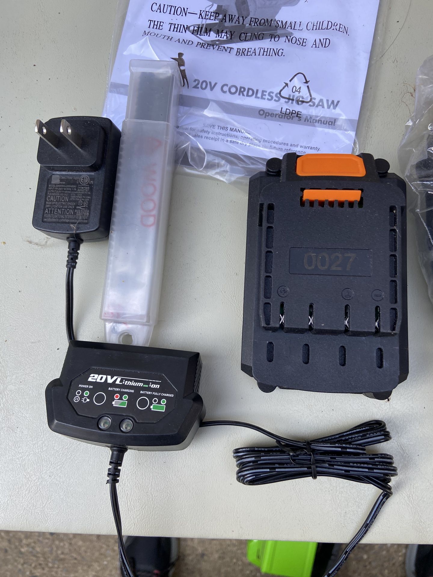 Worksite Jigsaw Battery Operated Cordless