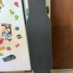 Longboard With Mushroom Design 